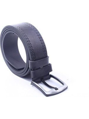 Grdderi 225 Erkek Siyah  Deri Kot Kemeri