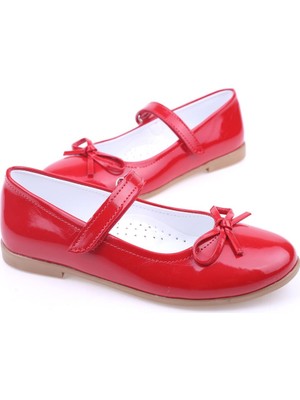 Walkenzo Ortaç 2079 Kız Çocuk Balerin Cırtlı Rugan Babet Ayakkabı