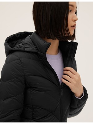 Marks & Spencer Stormwear™ Kapüşonlu Puffer Şişme Mont