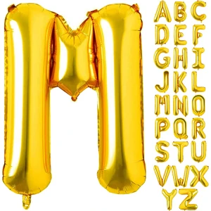Patladı Gitti Folyo Harf Balon Gold 16 Inç 36 cm