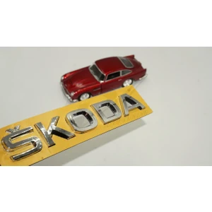 DK Tuning Skoda Bagaj Krom Abs 3m 3D Yazı Logo Amblem