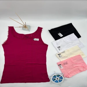 Jakarlı Kalın Askılı Atlet 3' Adet