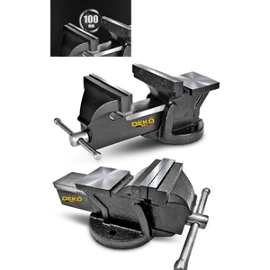 Deko Turkey 100 mm 4" Sabit Tabanlı Özel Alaşım Paslanmaz Çelik Sabit Tezgah Masa Mengenesi Örslü