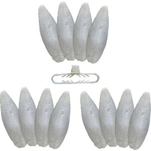 Mini Temizlenmiş Mürekkep Balığı (Kalamar) Kemiği 12 Adet 6 cm + Tutacak