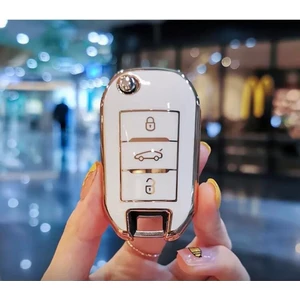 EC Shop Şenyıldız Aksesuar Citröen C3 C4 C5 Jumpy Elysee Sustalı Anahtar Koruma Kılıfı