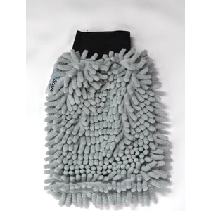 (1 Adet) 7050 Mikrofiber Şönil Oto Temizlik ve Kurulama Eldiveni 16X24 Cm. Gri