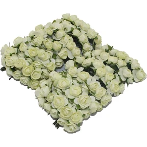 Hayalperest Boncuk Krem Kağıt Gül