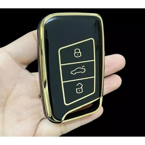 EC Shop Şenyıldız Aksesuar Passat B8 - Ateca ve Süper B Lüx Kaliteli Anahtar Kılıfı (Kabı) Anahtarsız Çaliş