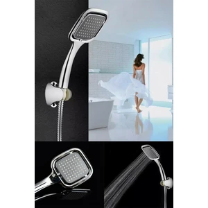 Kaşbaşı Home Siyah Kare Banyo Duş Seti Hortum Mafsal Ve Başlık Set