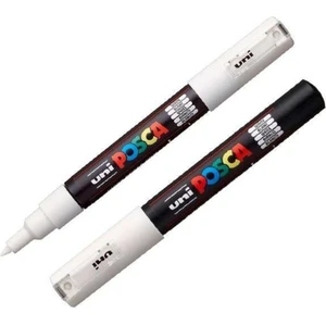 Posca PC-1M Beyaz Renkli Kalem 0.7mm İnce Uç ile Yaratıcı Projeler İçin