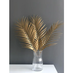 Yapay Gold Palmiye Yaprakları-3 Adet -Vazo Çiçeği-Vazo Aranjmanı