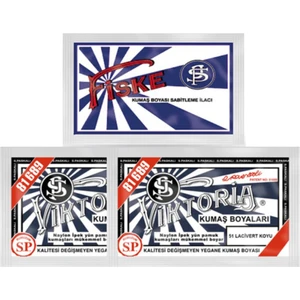 Koyu Lacivert Kumaş Boyası 51 Fiske Sabitleyici İle 2 Adet Set