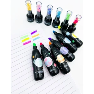 Kırtasiye Planet Fosforlu Kalem Seti 6'lı Renkli ve Taşınabilir Tasarım