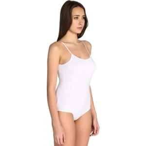 Kadın Beyaz 3'lü Paket Ip Askılı Likralı Kancalı Çıtçıtlı Body