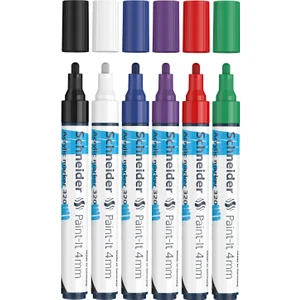 Schneide Paint-it 320 Akrilik Marker 4mm 6 Lı Kalem Seti-1 120295