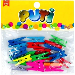 Renkli Mini Mandallar 24'Lü Paket