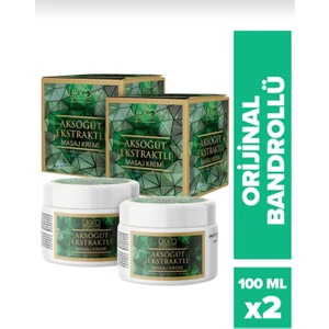 Ukko Cosmetics Aksöğüt Kremi Orijinal Bandrollü Aksöğüt Ekstraktlı Masaj Kremi 100 ml - 2 Adet