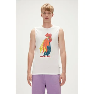 Bad Bear Cockerel Tank-Top Beyaz