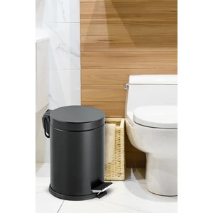 Gör Seç Tuvalet Banyo Balkon Mutfak  Siyah  3 Litre Pedallı Çöp Kovası ve Kovalı Çöp Kovası  Çöp Kutusu