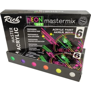 Mastermix Akrilik Neon Boya Seti 60 Ml.x 6 Renk AKR-060-09710
