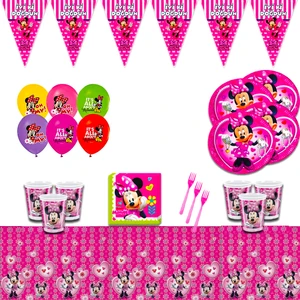 Minnie Mouse Mini Doğum Günü Parti Süsleri Süsleme Seti