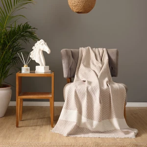Karaca Home Wilma Bej Throw Battaniye 130X170 cm