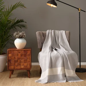 Karaca Home Wilma Gri Throw Battaniye 130X170 cm