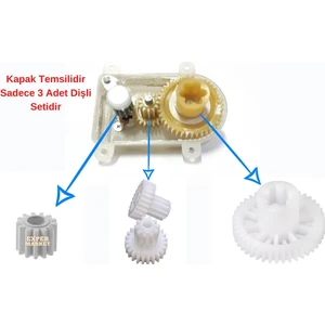 Arçelik K 8138 Hb Inlove Blender Dişli Kutusu Tamir Dişli Seti ( 3 Adet Dişli )