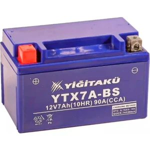 Yiğit Akü 12 V 7 Ah (C10) YTX7A-BS Motorsiklet Aküsü