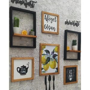 Wood Home Works Raflı Mutfak Dekor