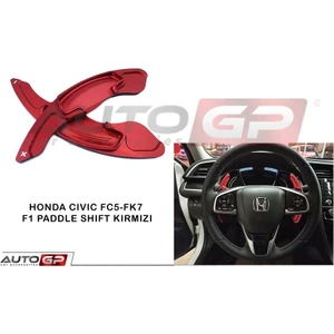 Honda civic fk7 için uygundur direksiyon f1 vites kulakçık paddle shift kırmızı