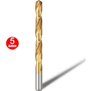 Titanyum Matkap Ucu Hss Metal Ahşap Plastik - 5 mm _5 Adet