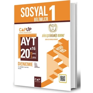 Çap Yayınları AYT Sosyal Bilimler 1 20 x 16 Up Deneme
