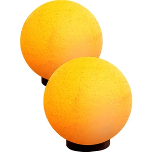 Zencefil Organik 2 Adet Çankırı Kaya Tuz Lambası Küre Modeli Kaya Tuzu Lambası