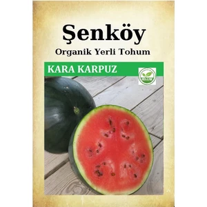 Yerli Siyah Karpuz Tohumu Doğal Ata Tohum Pakette 5 gr 100 Tohum + Sebze Tohumu