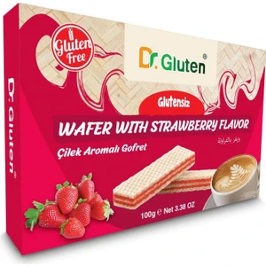 Dr. Gluten Glutensiz Çilekli Gofret 100 gr
