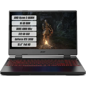 Nitro 5 AN515-46 Amd Ryzen 5 6600H 16 GB 512 GB SSD Rtx 3050 Freedos 15.6" Fhd 144 Hz Taşınabilir Bilgisayar NH.QGXEY.001-16