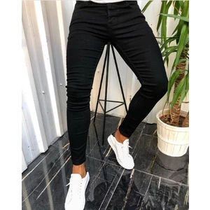 Moda Fine Erkek Siyah Denım Slimfit Likralı Jean Kot pantolon