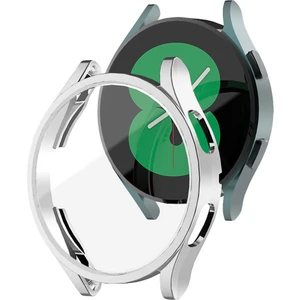 Samsung Galaxy Watch 5 Pro 45MM Kılıf Ekranı Tam Kaplayan 360 Full Round Soft Silicone Gümüş