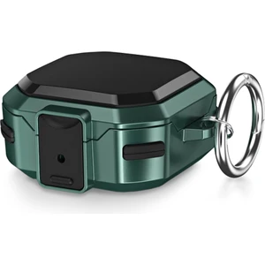 Samsung Galaxy Buds Live Kılıf Darbeye Dayanıklı Sert Koruyucu + Askılık Yeşil