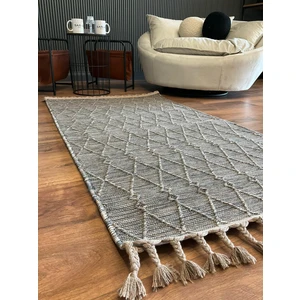 Saraz Halı Stıl Kilim 1603 Gri Dokuma Kilim Nakış Yıkanabilir