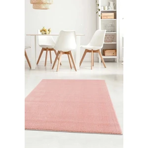 Balat Halı Raschel Carpet Kesme Yolluk Kaymaz Taban Yumuşak Peluş Halı Pembe