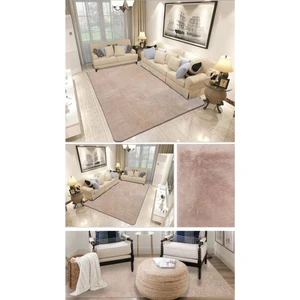 Balat Halı Raschel Carpet Kesme Yolluk Kaymaz Taban Yumuşak Peluş Halı Vizon