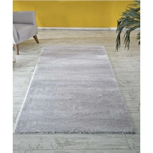 Balat Halı Raschel Carpet Kesme Yolluk Kaymaz Taban Yumuşak Peluş Halı Açık Gri