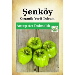 Antep Acı Dolmalık Biber Tohumu Doğal Ata Tohum Pakette 5 gr 750 Adet + Hediye Sebze Tohumu