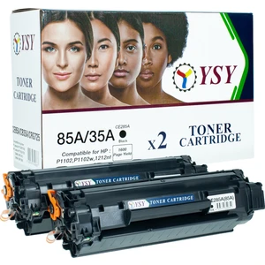 P1102 CE285A M1212NF P1109W M1217NFW Muadil Toner (Siyah, 2'li Paket) - YSY ÇİPLİ
