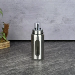 Metal Kaplı Damlatmaz Cam Yağlık