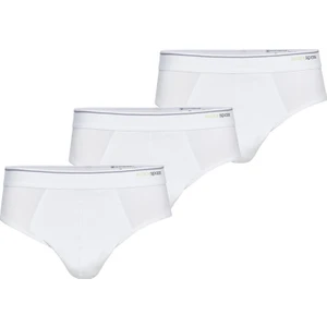 3'lü Paket 9672 Pamuklu Erkek Slip Külot Beyaz BS-9672-3