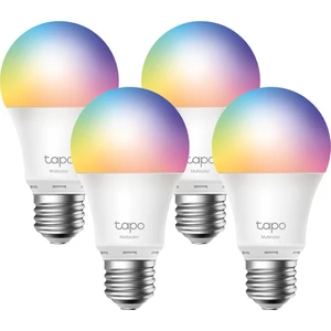 TP-LINK Tapo L530E(4-pack), Çok Renkli Akıllı Wi-Fi Ampulü, 8.7 W, 2.4 GHz, 16.000.000 Renk Tonu, E27 Duy, Amazon Alexa ve Google Home ile Çalışır, Rengi Değiştirilebilir, Hub Gerekmez