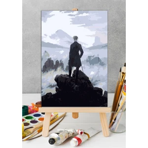 Sayılarlaboyamaseti - Caspar David Friedrich - Bulutların Üzerinde Yolculuk Tablosu